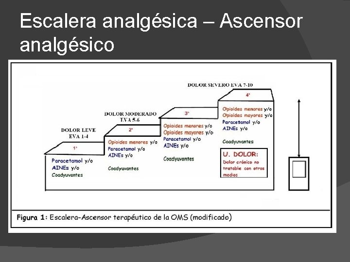 Escalera analgésica – Ascensor analgésico 