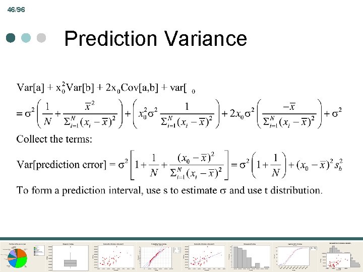 46/96 Prediction Variance 
