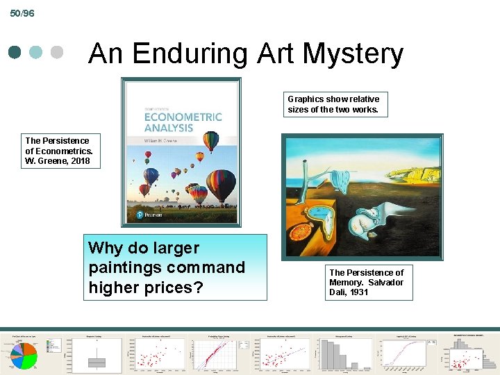 50/96 An Enduring Art Mystery Graphics show relative sizes of the two works. The