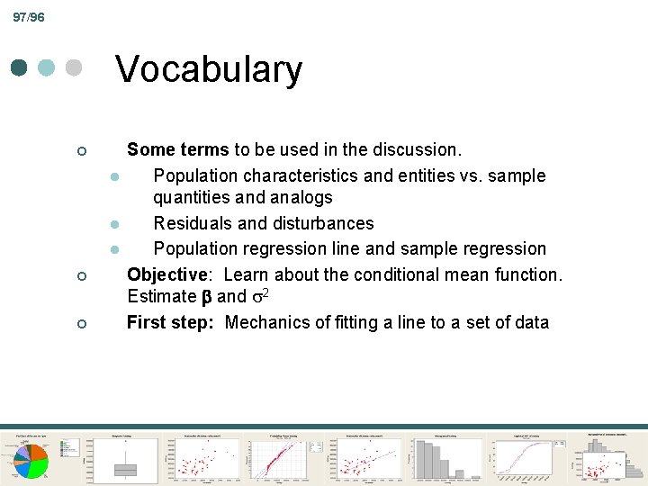 97/96 Vocabulary ¢ l l l ¢ ¢ Some terms to be used in