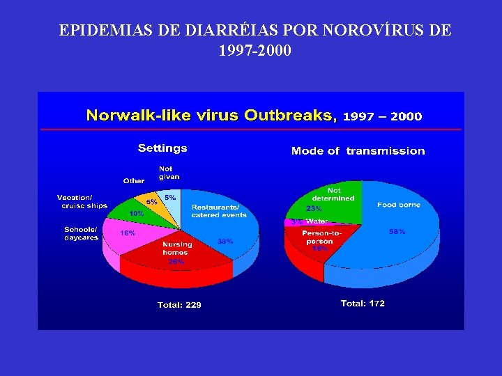 EPIDEMIAS DE DIARRÉIAS POR NOROVÍRUS DE 1997 -2000 
