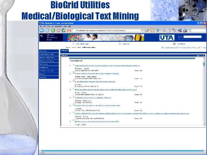 Bio. Grid Utilities Medical/Biological Text Mining 