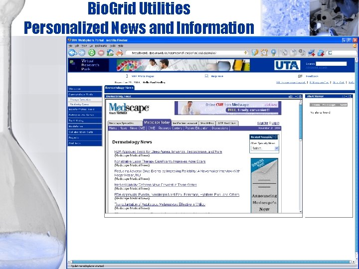 Bio. Grid Utilities Personalized News and Information 