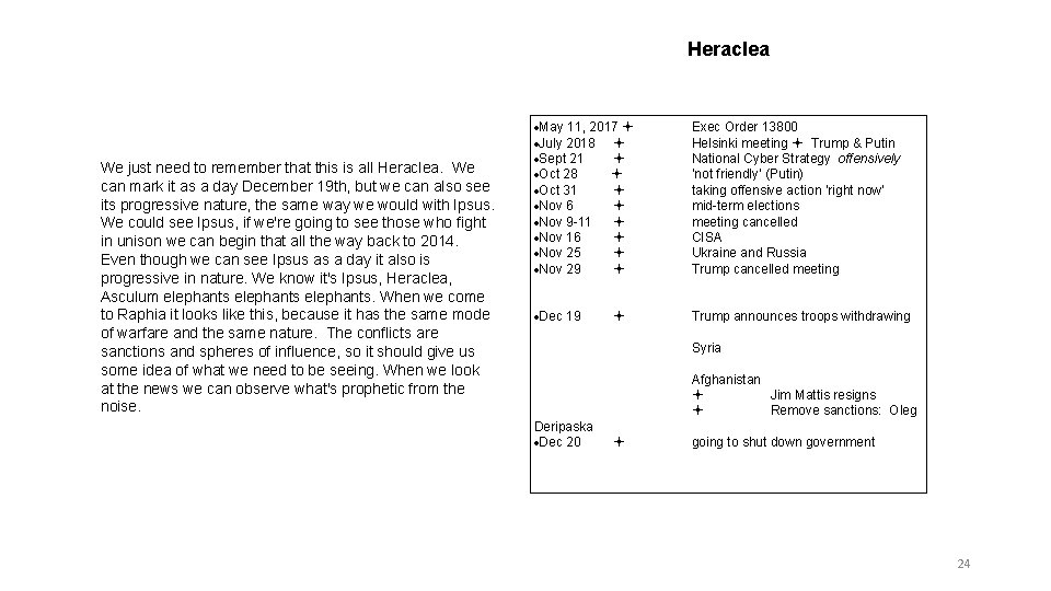 Heraclea We just need to remember that this is all Heraclea. We can mark