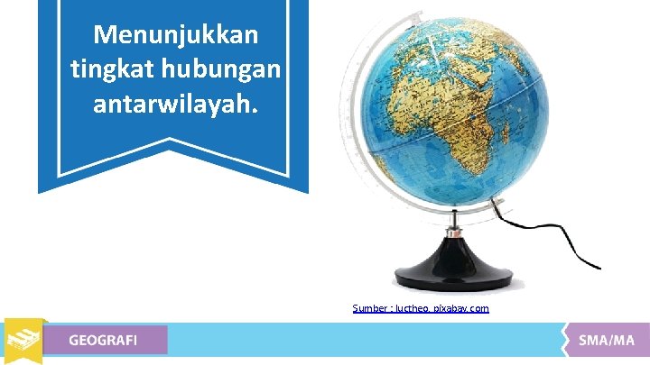 Menunjukkan tingkat hubungan antarwilayah. Sumber : luctheo, pixabay. com 