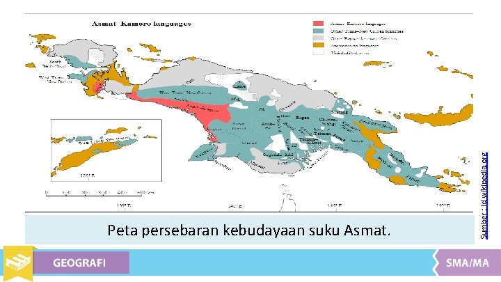 Sumber : id. wikipedia. org Peta persebaran kebudayaan suku Asmat. 