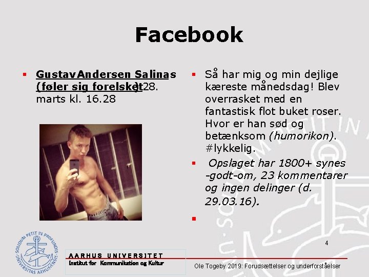 Facebook § Gustav Andersen Salinas (føler sig forelsket ) 28. marts kl. 16. 28