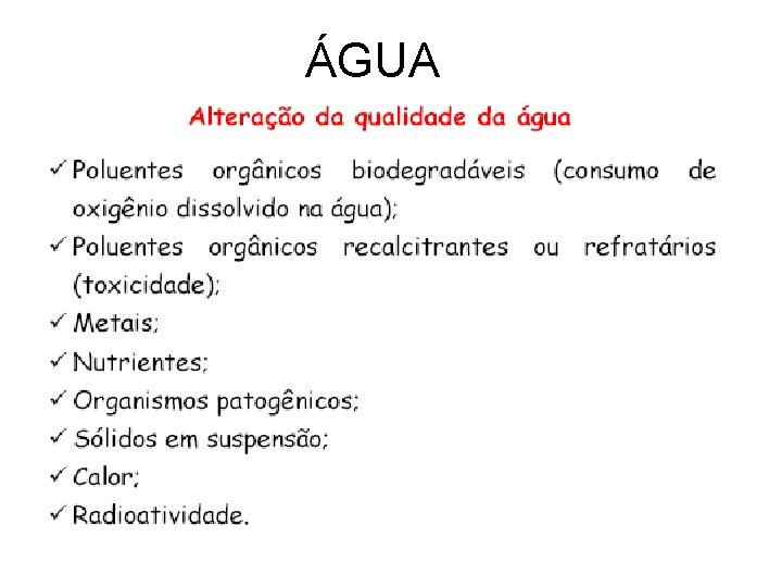 ÁGUA 