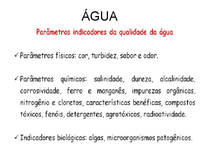 ÁGUA 