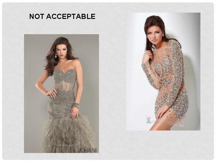NOT ACCEPTABLE 