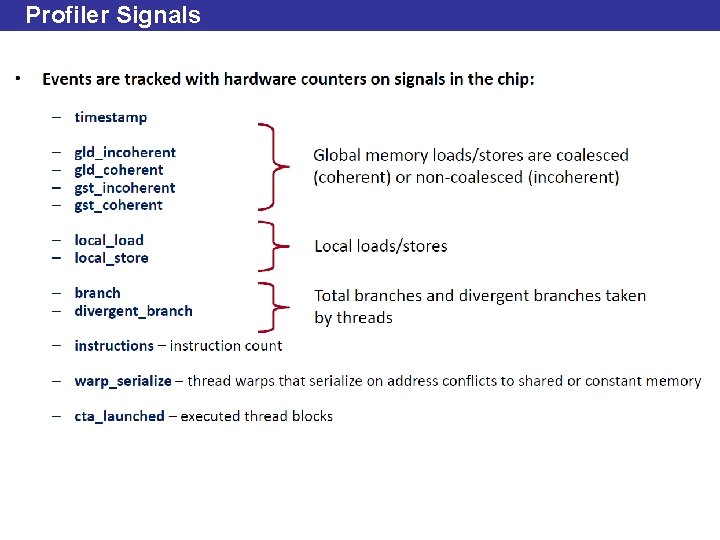 Profiler Signals 