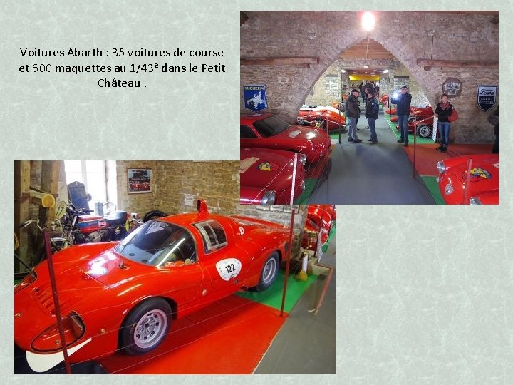 Voitures Abarth : 35 voitures de course et 600 maquettes au 1/43 e dans