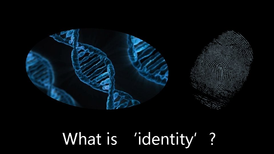 What is ‘identity’? 