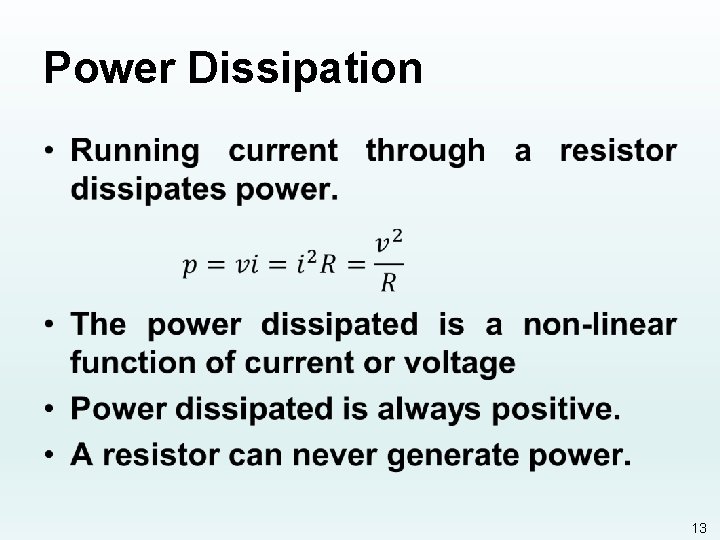 Power Dissipation • 13 