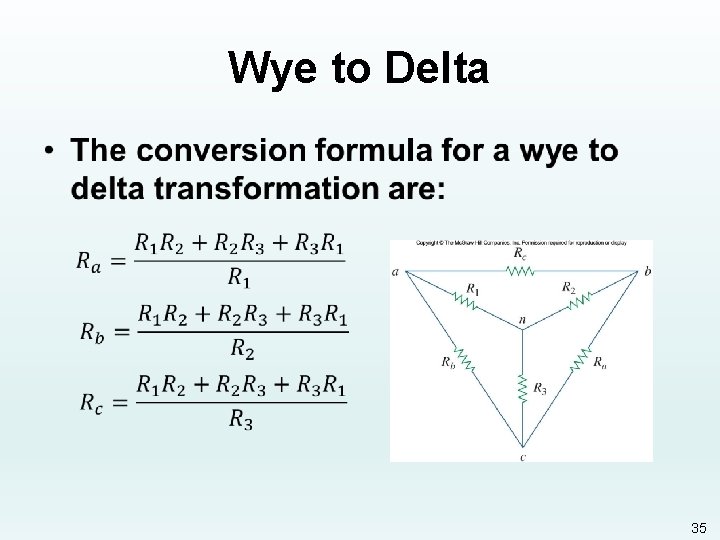 Wye to Delta • 35 