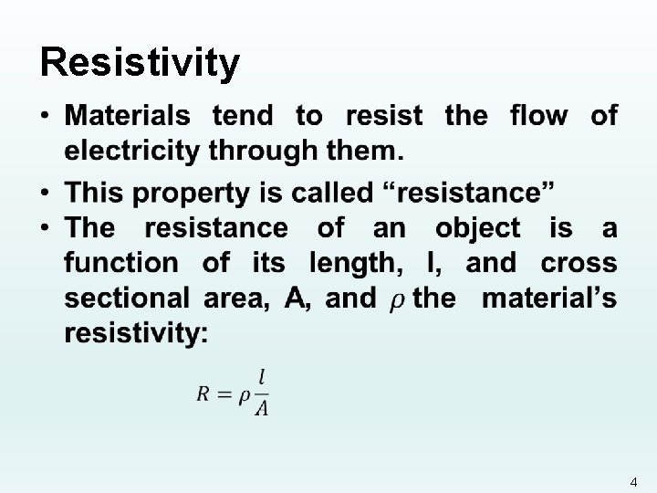 Resistivity • 4 