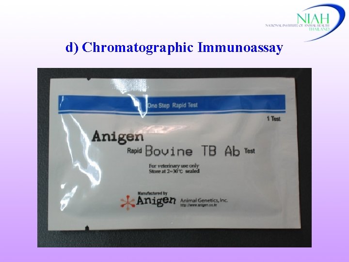 d) Chromatographic Immunoassay 