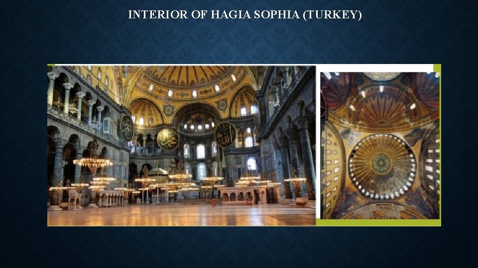 INTERIOR OF HAGIA SOPHIA (TURKEY) 