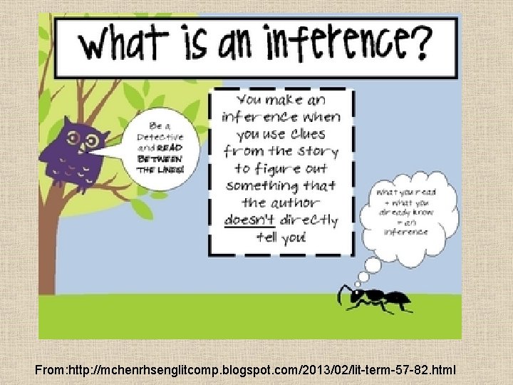 From: http: //mchenrhsenglitcomp. blogspot. com/2013/02/lit-term-57 -82. html 