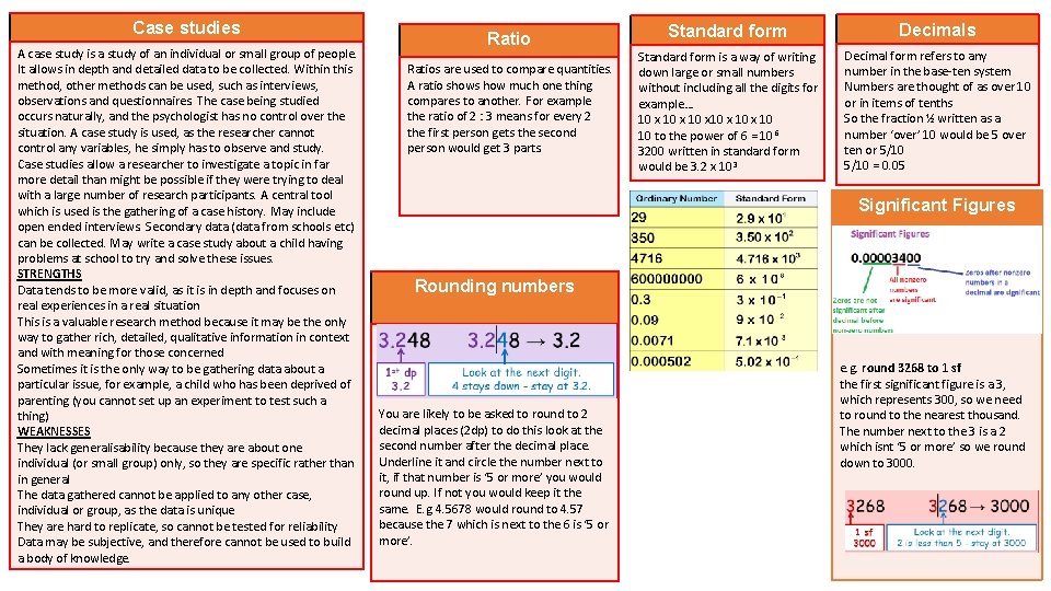 Case studies A case study is a study of an individual or small group