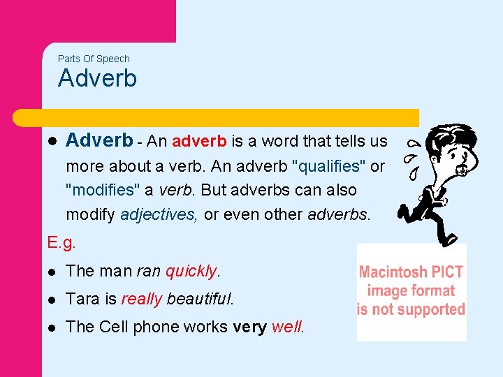 Parts Of Speech Adverb l Adverb - An adverb is a word that tells