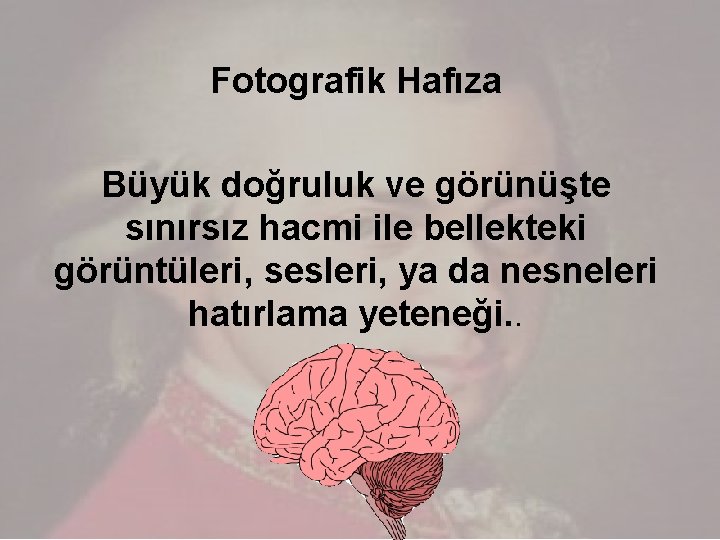 Fotografik Hafıza Büyük doğruluk ve görünüşte sınırsız hacmi ile bellekteki görüntüleri, sesleri, ya da