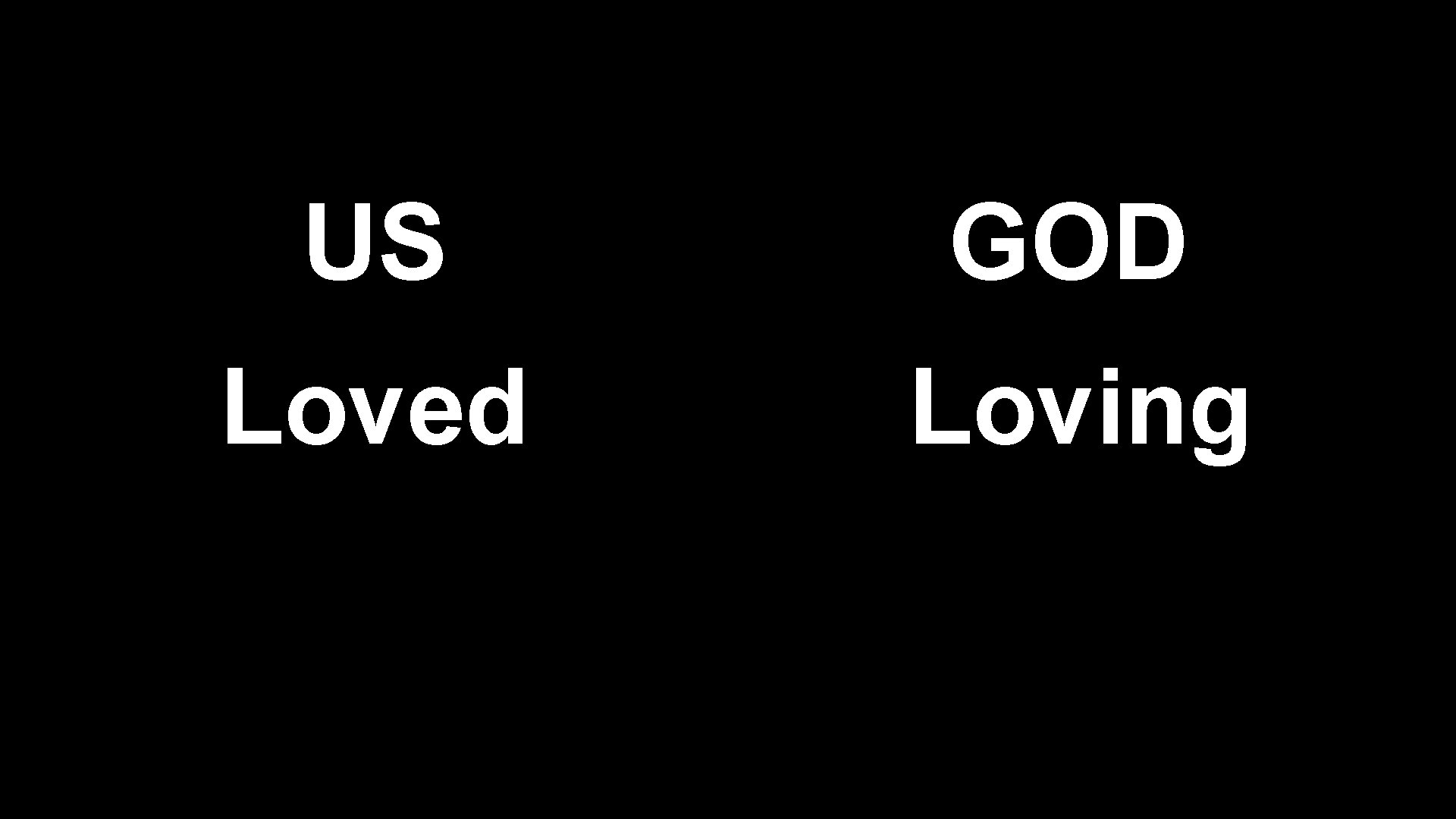 US GOD Loved Loving 