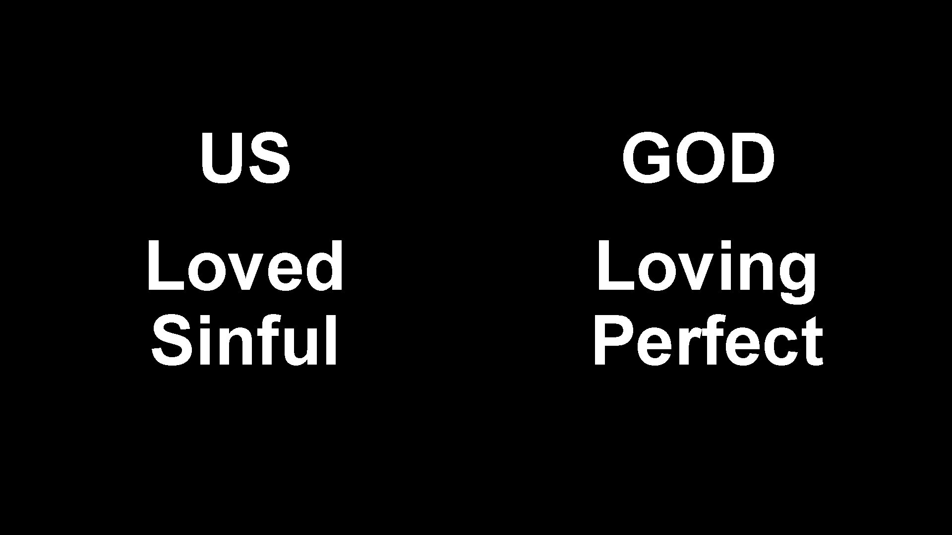 US GOD Loved Sinful Loving Perfect 