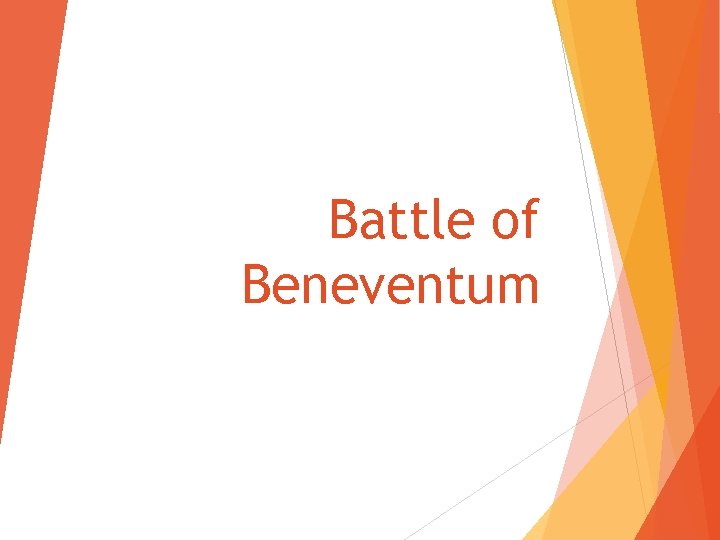 Battle of Beneventum 