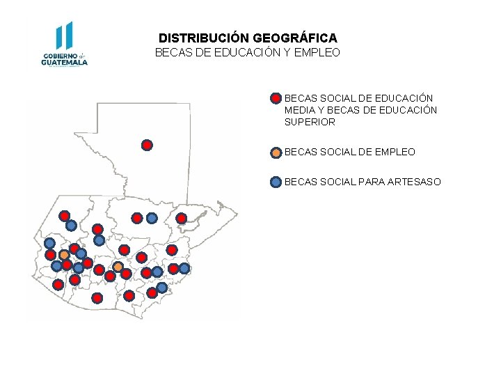 DISTRIBUCIÓN GEOGRÁFICA BECAS DE EDUCACIÓN Y EMPLEO • BECAS SOCIAL DE EDUCACIÓN MEDIA Y