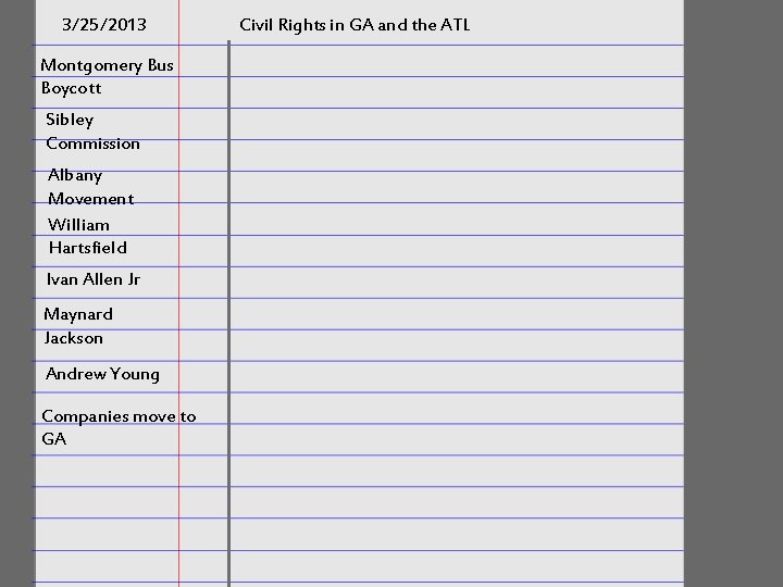 3/25/2013 Montgomery Bus Boycott Sibley Commission Albany Movement William Hartsfield Ivan Allen Jr Maynard