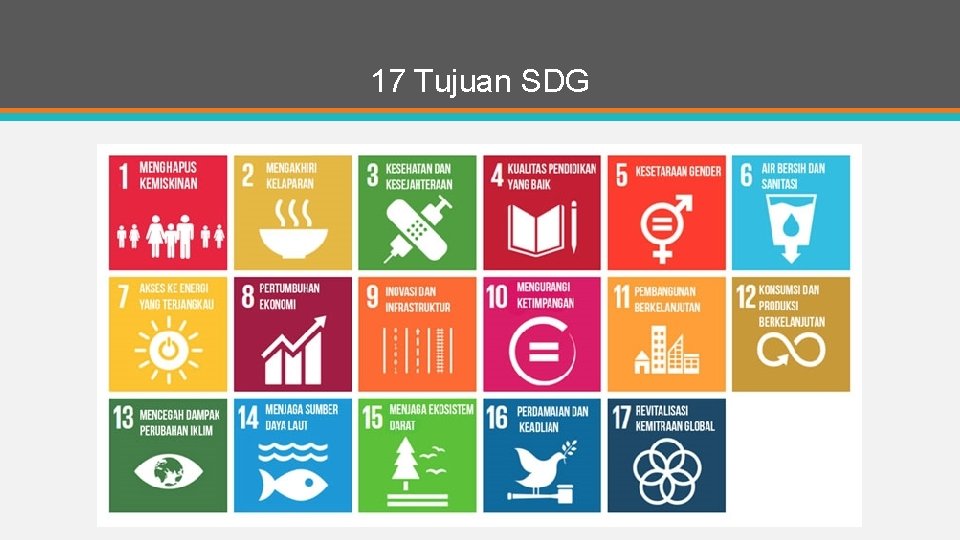 17 Tujuan SDG 