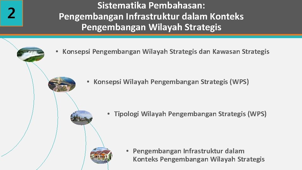 2 Sistematika Pembahasan: Pengembangan Infrastruktur dalam Konteks Pengembangan Wilayah Strategis • Konsepsi Pengembangan Wilayah