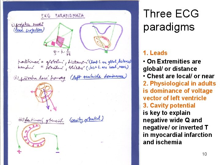 Three ECG paradigms 1. Leads • On Extremities are global/ or distance • Chest