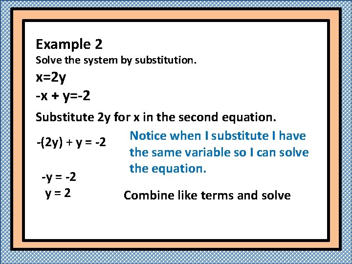 Solving Systems of Equations by Substitution Teacher Twins