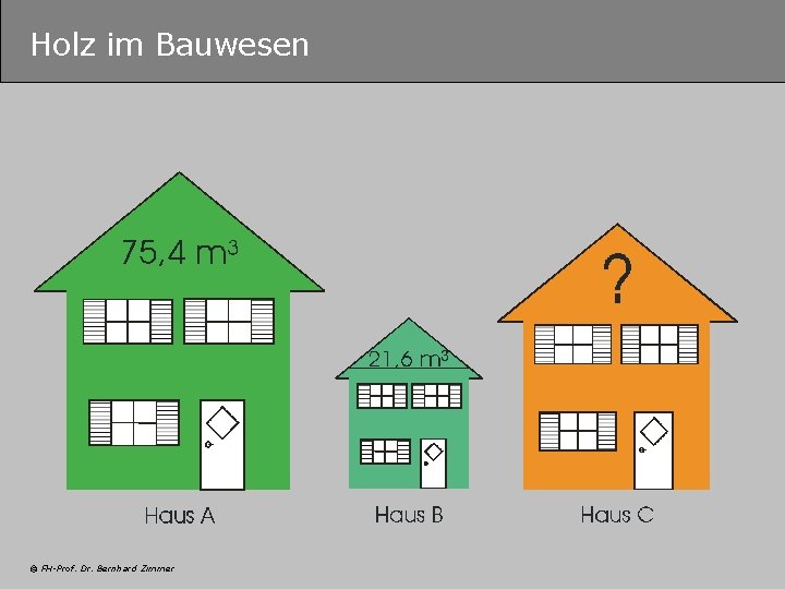 Holz im Bauwesen © FH-Prof. Dr. Bernhard Zimmer 