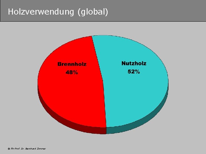 Holzverwendung (global) © FH-Prof. Dr. Bernhard Zimmer 