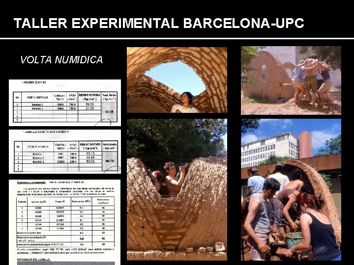TALLER EXPERIMENTAL BARCELONA-UPC VOLTA NUMIDICA 