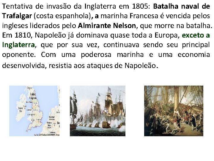 Tentativa de invasão da Inglaterra em 1805: Batalha naval de Trafalgar (costa espanhola), a