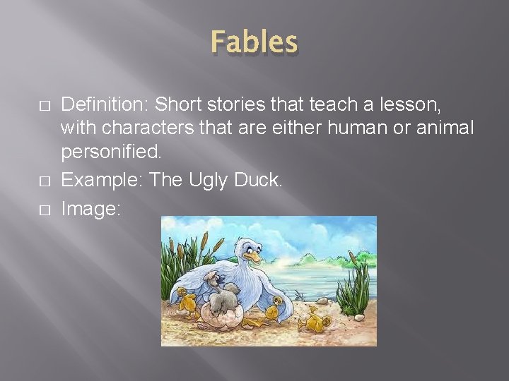 GLOSSARY By Gaby Pena Characters Definition The people