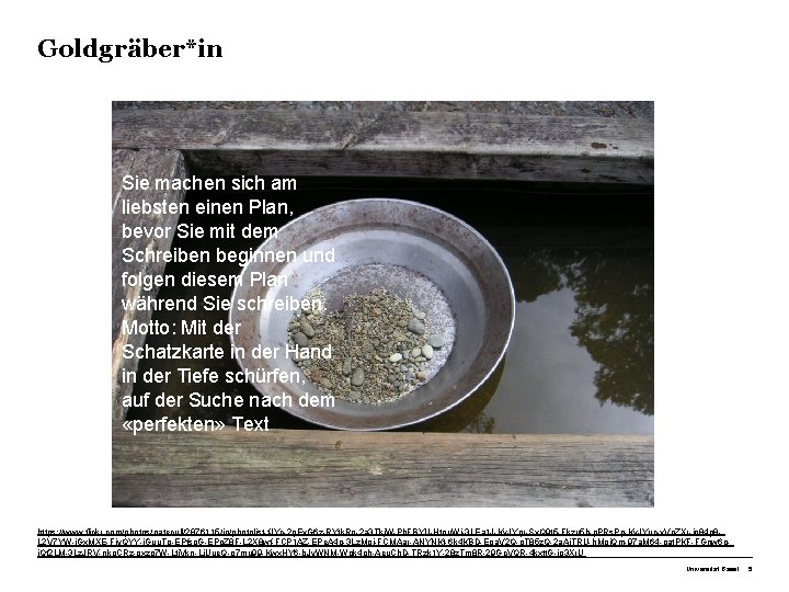 Goldgräber*in Sie machen sich am liebsten einen Plan, bevor Sie mit dem Schreiben beginnen Goldgräber*in Sie machen sich am liebsten einen Plan, bevor Sie mit dem Schreiben beginnen
