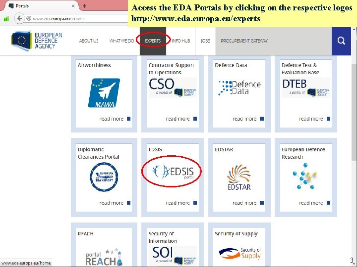 Accesskatalogizaci the EDA Portals by clicking on the respective logos Úřad pro obrannou standardizaci,
