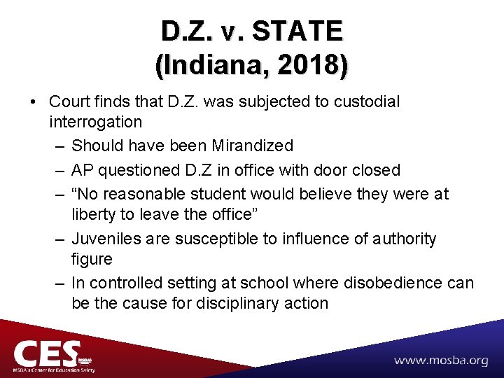 D. Z. v. STATE (Indiana, 2018) • Court finds that D. Z. was subjected