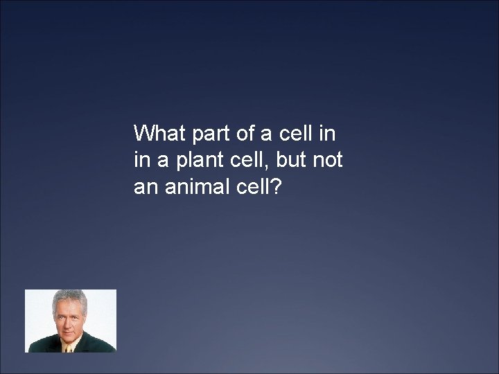 What part of a cell in in a plant cell, but not an animal