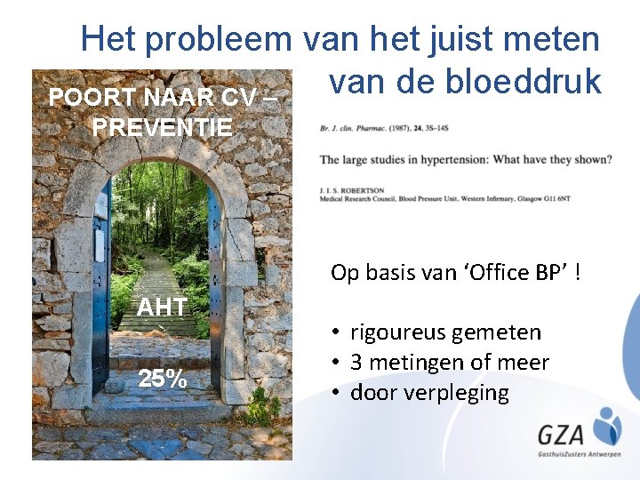 Het probleem van het juist meten van de bloeddruk POORT NAAR CV – PREVENTIE