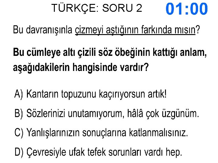 TÜRKÇE: SORU 2 