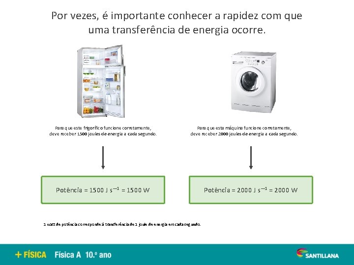 Por vezes, é importante conhecer a rapidez com que uma transferência de energia ocorre.