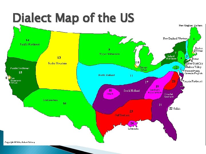 Dialect Map of the US 