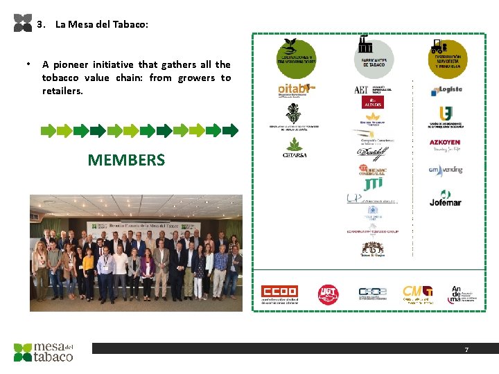 3. La Mesa del Tabaco: • A pioneer initiative that gathers all the tobacco