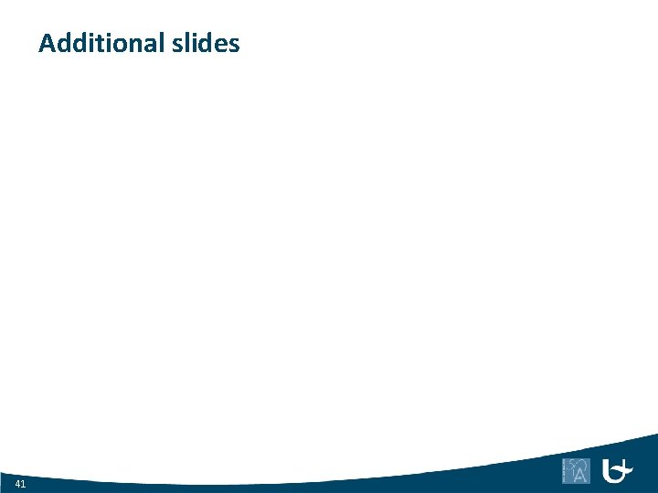 Additional slides 41 